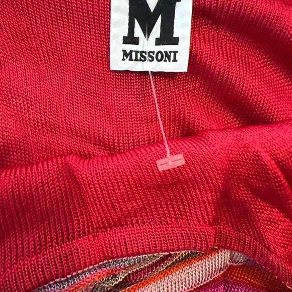 Missoni Pink and Orange Striped Maxi Knit Dress - Picture 3 of 6
